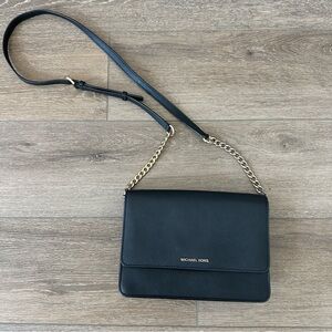 Michael Kors Black Daniela Saffiano Leather